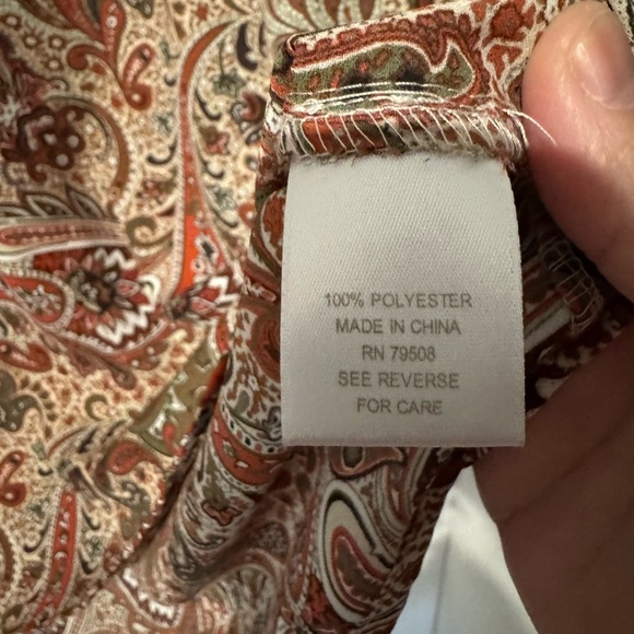 CB Established 1962 Paisley Boho Blouse – Women’s 2X - Picture 4 of 5